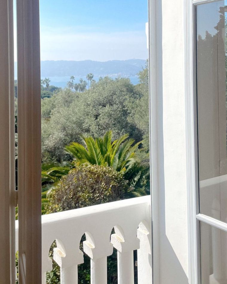 A view to the sea from the villa
