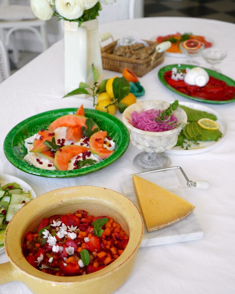 A table of shared dishes