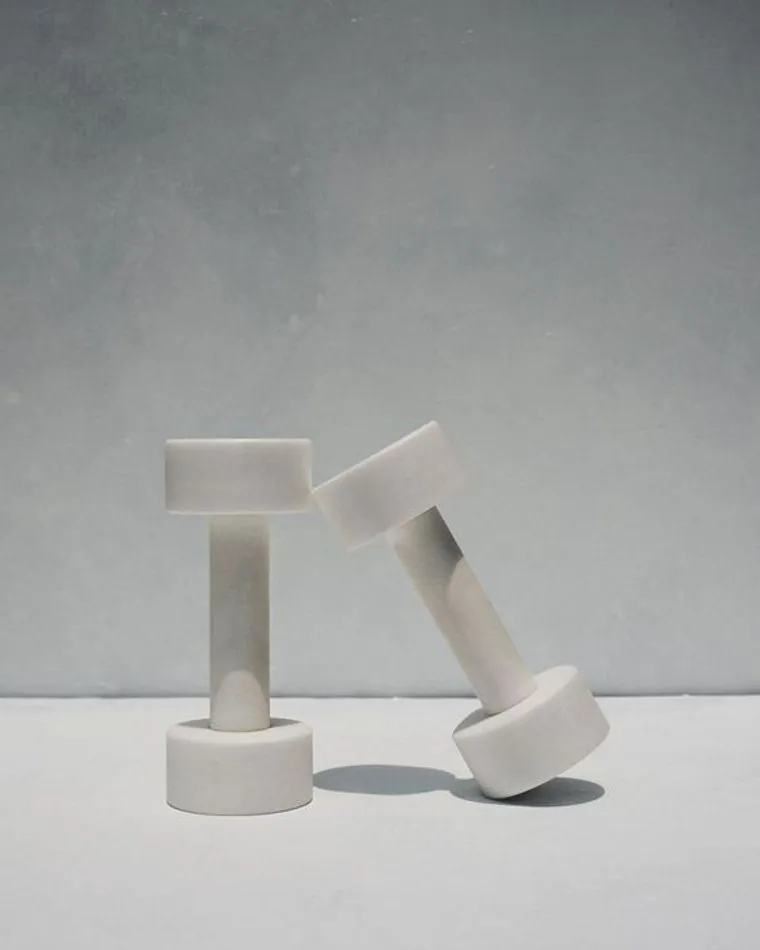 Two light dumbbells