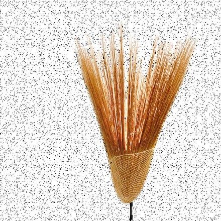 A wall lamp in natural straw