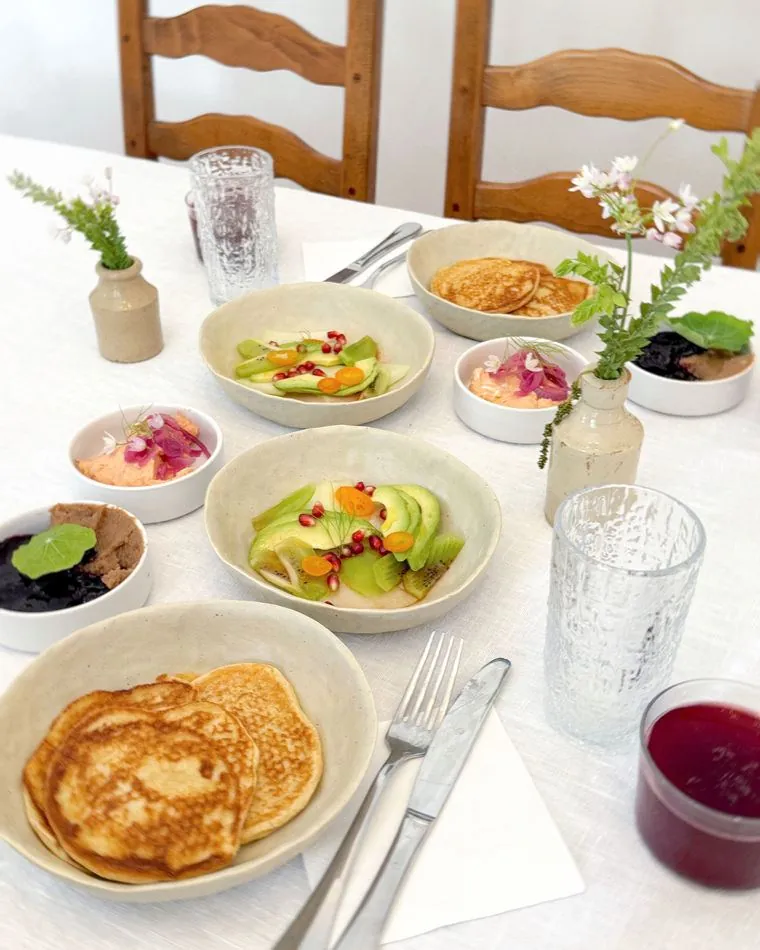 Mediterranean plates on a table