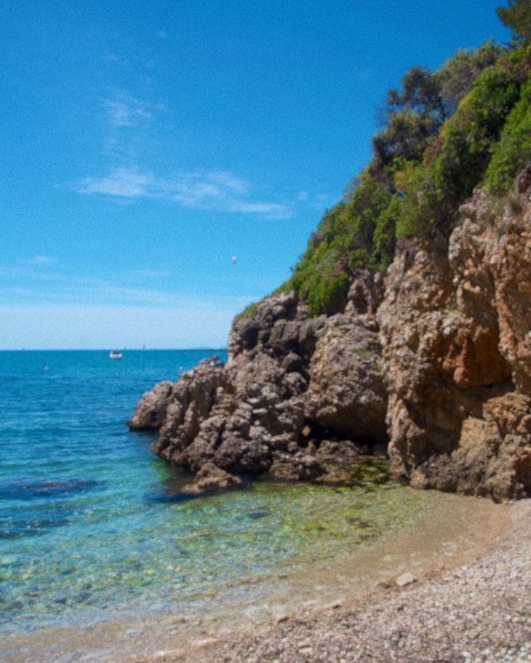 The sea between rocks